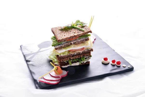 Sandwich Aux Asperges Aux Légumes — Photo