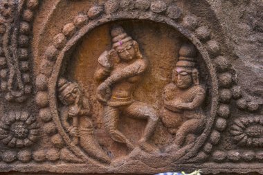 Lord Shiva dans heykel. Mahakuta tapınaklar, Badami, İstanbul
