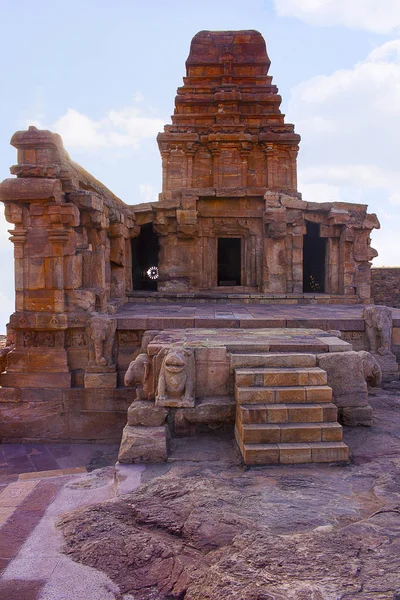 Templo de Shivalaya superior, Fuerte de Badami Norte, Karnataka — Foto de Stock
