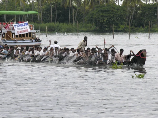 Punnamada Lake Alappuzha Kerala Augustus 2008 Jaarlijks Tweede Zaterdag Van — Stockfoto