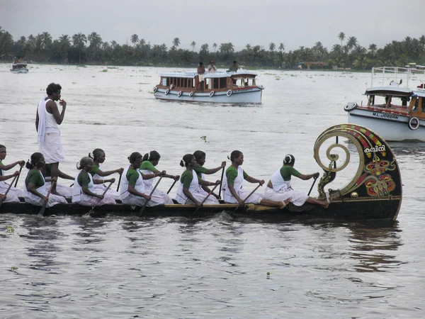 Punnamada Lake Alappuzha Kerala Augustus 2008 Jaarlijks Tweede Zaterdag Van — Stockfoto