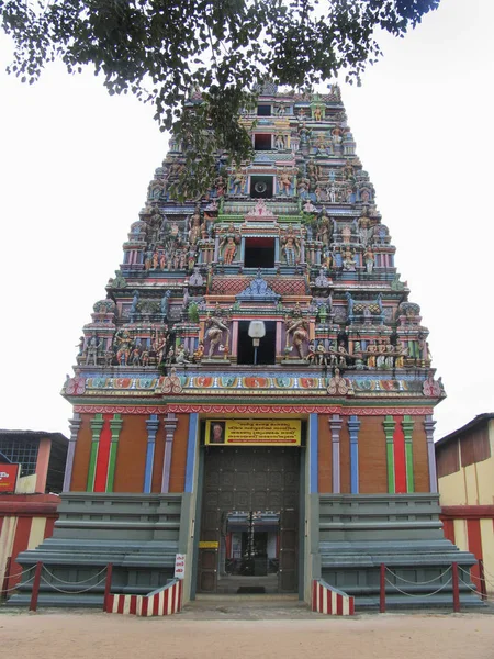 Templo Kidangapuram Gopuram Decorado Alleppy Kerala India — Foto de Stock
