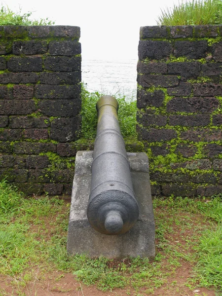 Canon Fuerte San Angelo Kannur Kerala India — Foto de Stock