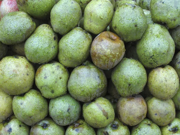 Αχλάδια Κοινοτάρχες Pyrus Γλυκό Ζουμερό Πράσινο Φρούτο Καλλιεργείται Κυρίως Στην — Φωτογραφία Αρχείου