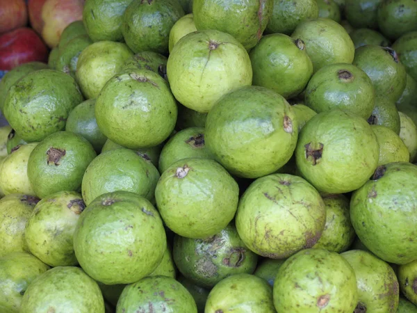 Psidium Guajava Frutos Goiaba Para Venda Kerala Índia — Fotografia de Stock