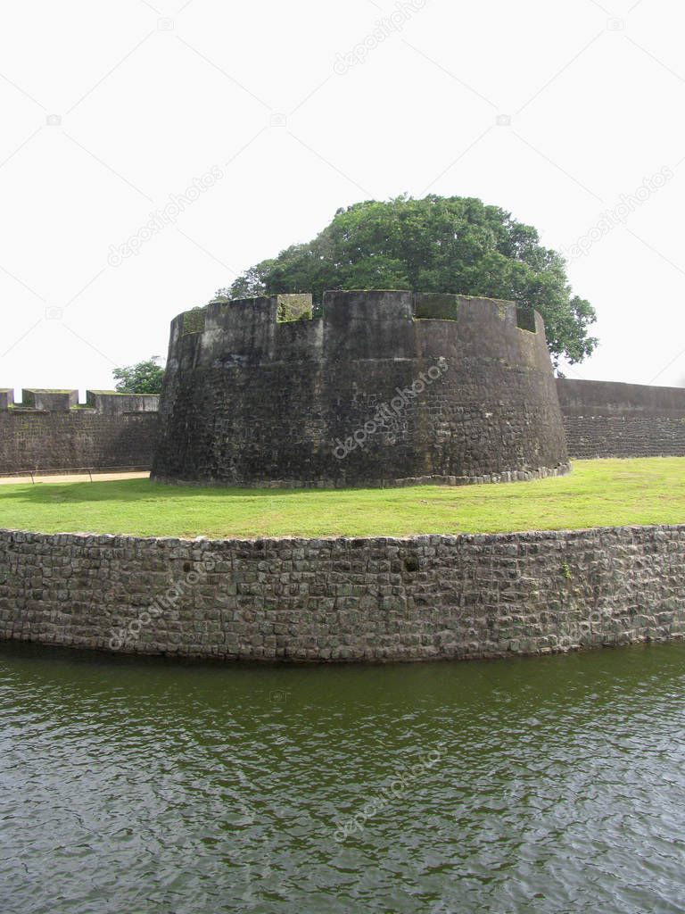 Tipu Sultan Fort wall, Palakkad, Kerala, India