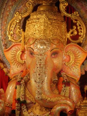 Lord Ganesha closeup heykeli