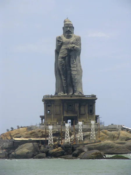 Estatua Thiruvalluvar Kanyakumari Tamilnadu India Una Escultura Piedra 133 Pies —  Fotos de Stock