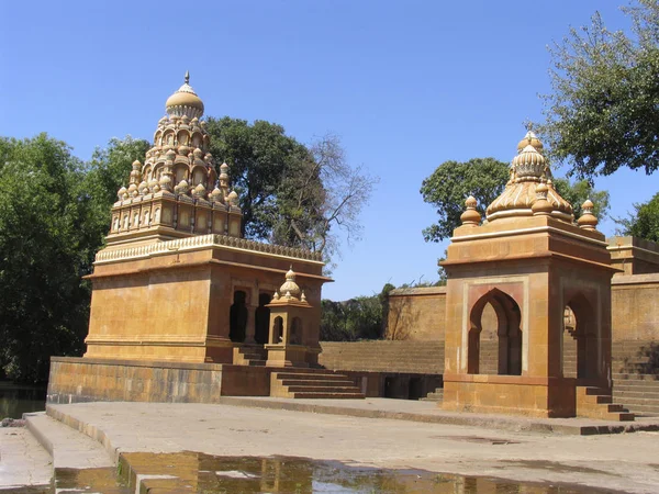 Храм Бога Шиви Nana Phadnavis Вада Вай Satara Махараштра Нана — стокове фото
