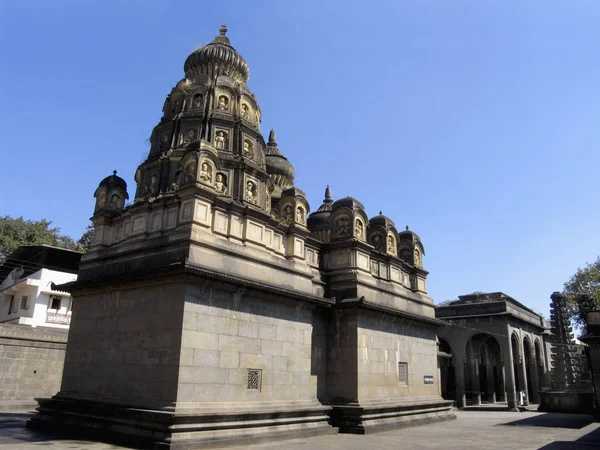 Lord Shiva temple at Nana Phadnavis Wada Wai, Satara, Maharashtra. Nana Phadnavis built a Wada, mansion with an inner courtyard, a Ghat steps leading from the mansion to the Krishna river and two temples, one dedicated to Lord Vishnu and one to Shiva