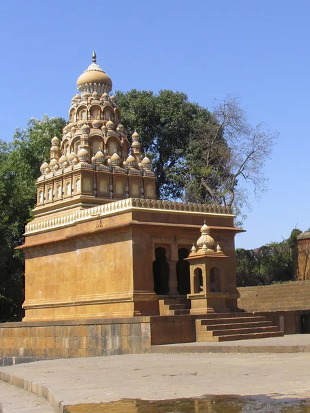 Lord Shiva temple at Nana Phadnavis Wada Wai, Satara, Maharashtra. Nana Phadnavis built a Wada, mansion with an inner courtyard, a Ghat steps leading from the mansion to the Krishna river and two temples, one dedicated to Lord Vishnu and one to Shiva