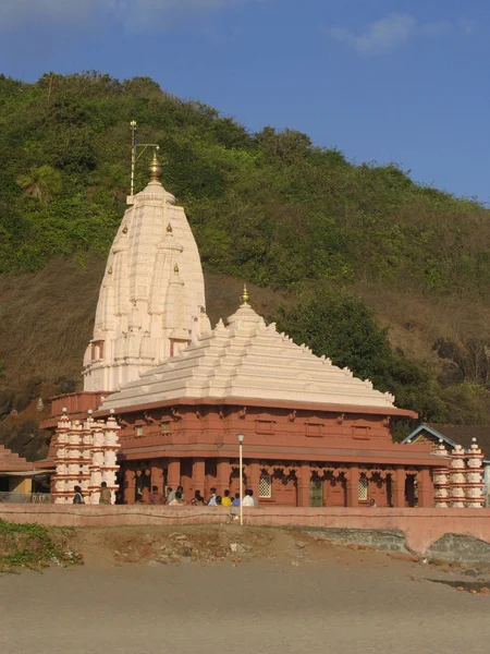 Ganapati Pule Ratnagiri Kokan Coast Maharashtra Dic 2016 Fachada Del —  Fotos de Stock