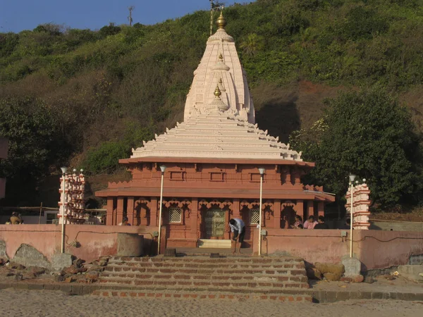 Ganapati Pule Ratnagiri Kokské Pobřeží Maharashtra Dec 2016 Fasáda Chrámu — Stock fotografie