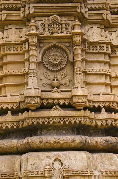 Rzeźba Szczegóły Filar Sahar Masjid Dziedzictwa Unesco Champaner Pavagadh Park — Zdjęcie stockowe