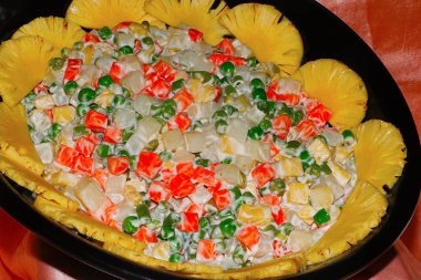 Taze bezelye salatası Pune, Hindistan