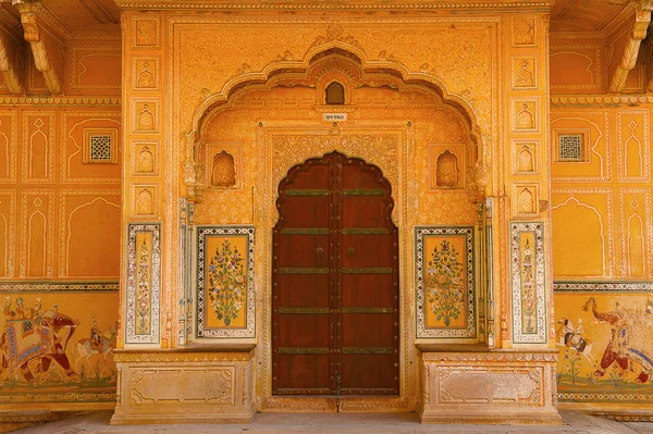 Palácio Interior, Nahargarh, Jaipur, Rajasthan — Fotografia de Stock