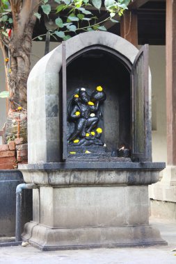 Lord Hanuman Idol, Nageshwar Tapınağı, Somwar Peth, Pune 