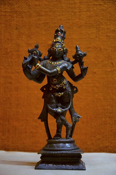 奎师那勋爵的偶像, Kelkar 博物馆, 浦那, 马哈拉施特拉邦, 印度 — 图库照片