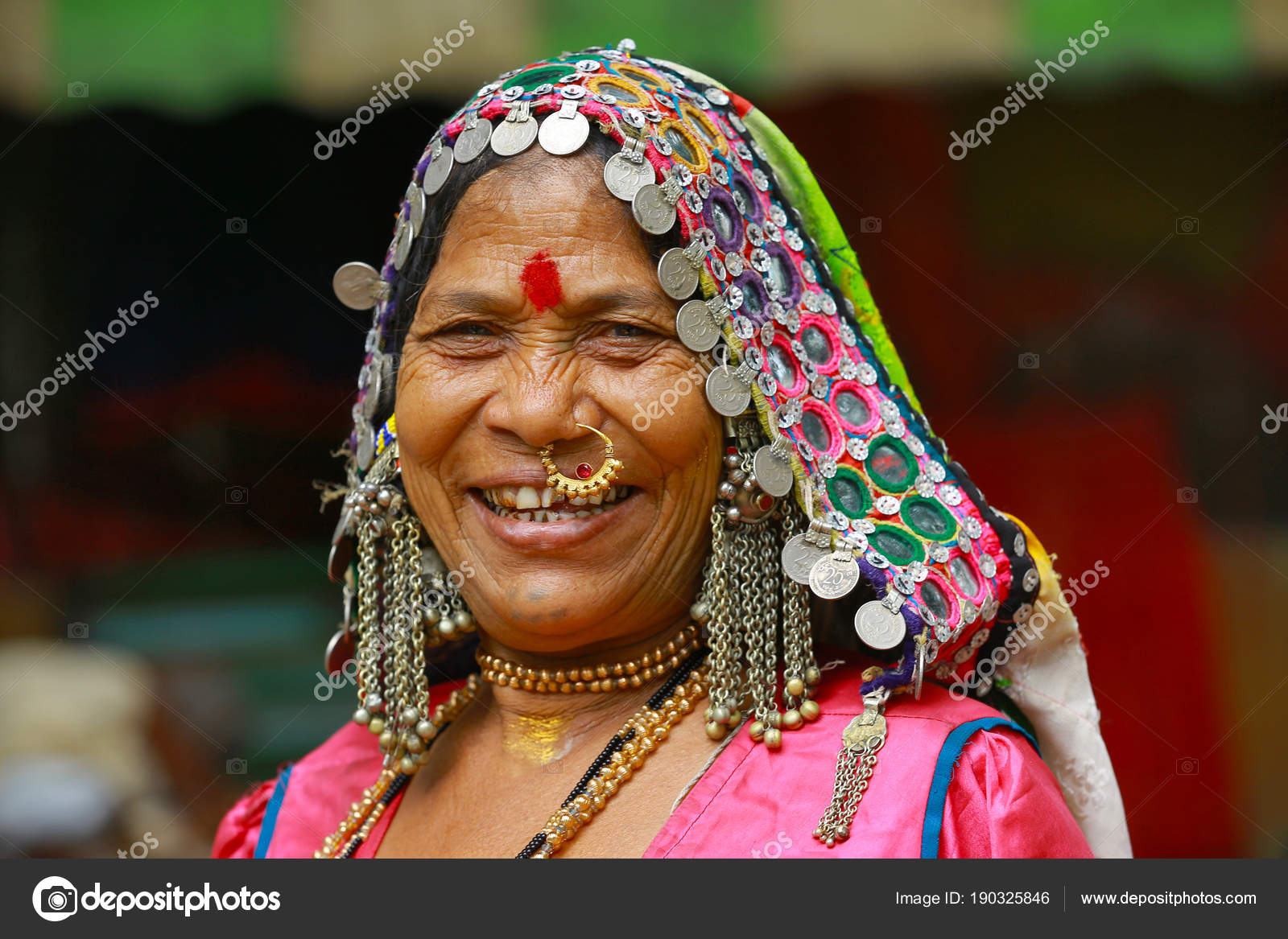 PUNE, MAHARASHTRA, INDIA, June 2017, Traditionally dressed woman