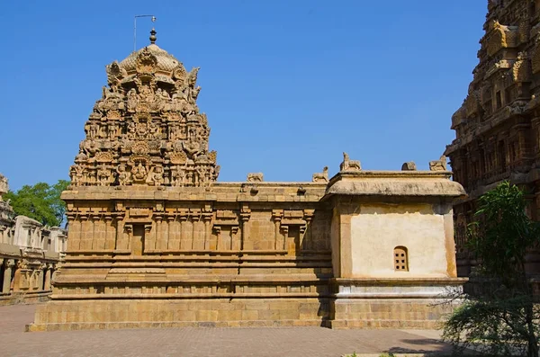 Brihadishvara Tapınağı, Thanjavur, Tamil Nadu, Hindistan. UNESCO Dünya Miras Listesi — Stok fotoğraf