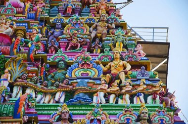 Heykel cephe Kapaleeshwarar Tapınağı, Mylapore, Chennai, Tamil Nadu, Hindistan