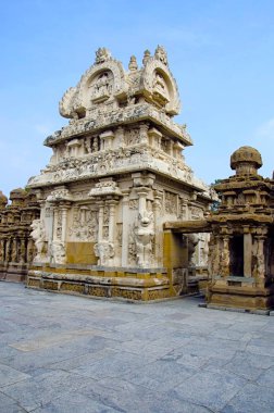 Kanchi Kailasanathar Tapınağı, Kanchipuram, Tamil Nadu, Hindistan.