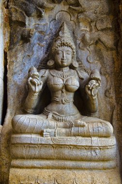 Oyma Idol Gangaikondacholapuram tapınakta. Thanjavur, Tamil Nadu, Hindistan. 