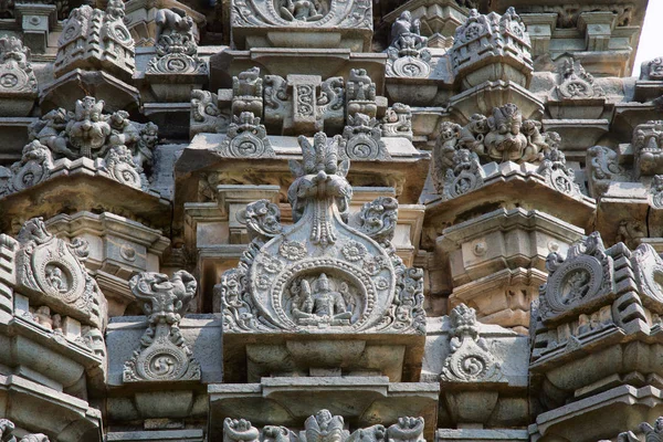 Kashivishvanatha templom, Lakundi, Karnataka állam, India. Feliratok és motívumok — Stock Fotó