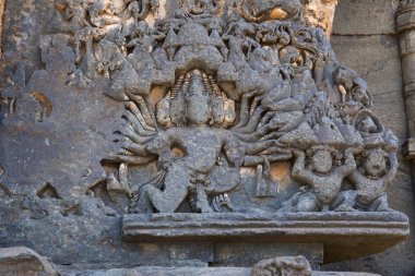 Kashivishvanatha Tapınağı, Lakundi, Karnataka eyalet, Hindistan. Yazıtlar ve motifler