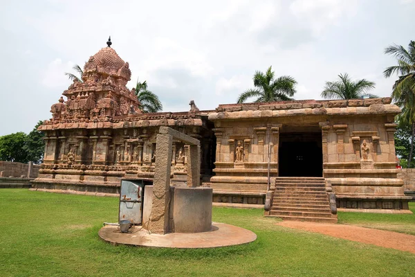 Templo Ammán de la diosa Brihannayaki, complejo de templos Brihadisvara, Gangaikondacholapuram, Tamil Nadu, India — Foto de Stock