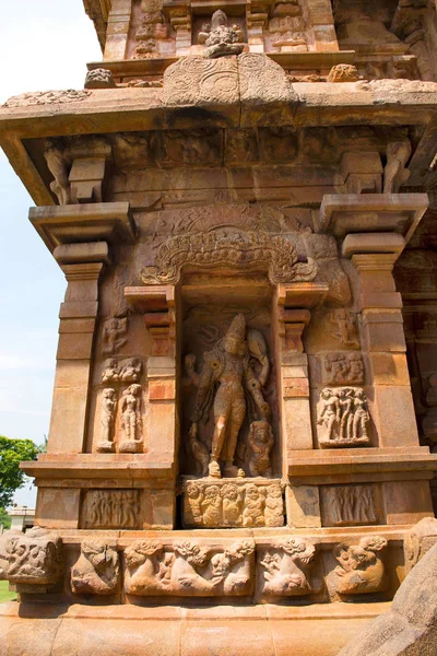 Bhikshatana-murti, nicho sur del santuario central, templo Brihadisvara, Gangaikondacholapuram, Tamil Nadu —  Fotos de Stock