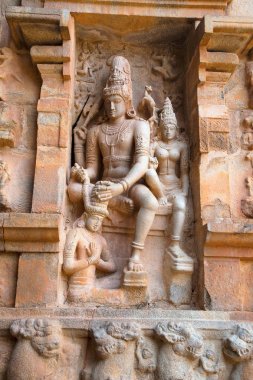 Chandesanugraha-murti, Chandesa, Merkezi Tapınak, Kuzey niş nimet Brihadisvara Tapınağı, Gangaikondacholapuram, Tamil Nadu