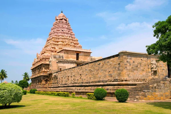 Brihadisvara Tapınağı, Gangaikondacholapuram, Tamil Nadu, Hindistan. Güney Doğu görünümü — Stok fotoğraf