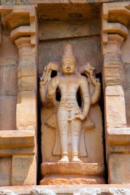 Harihara, mukhamandapa, Brihadisvara Tapınağı, Gangaikondacholapuram, Tamil Nadu, Hindistan Güney duvarındaki niş