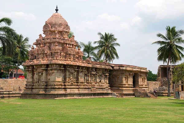 Amman chrám bohyně Brihannayaki, Brihadisvara chrámový komplex, Gangaikondacholapuram, Tamil Nadu, Indie — Stock fotografie