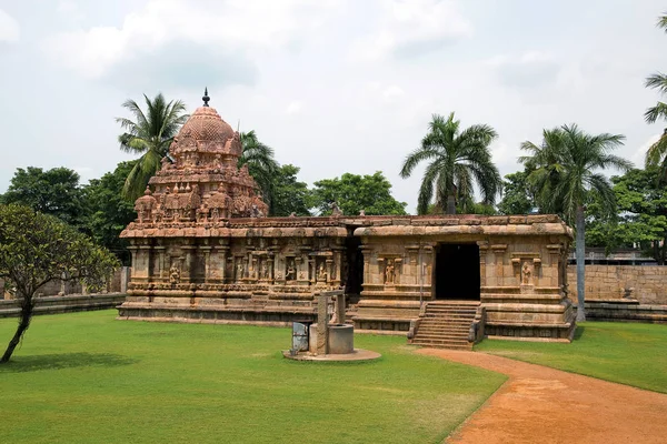 Templo Ammán de la diosa Brihannayaki, complejo de templos Brihadisvara, Gangaikondacholapuram, Tamil Nadu, India — Foto de Stock