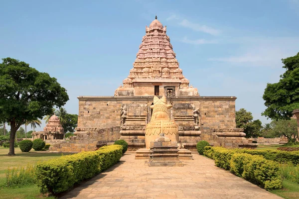 ブリハディーシュバラ寺院、ガンガイコンダチョーラ プラム、タミールナードゥ州、インド — ストック写真