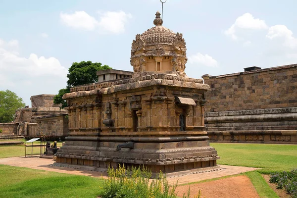 Santuário de Durga ou Mahishasurmardini, complexo do Templo de Brihadisvara, Gangaikondacholapuram, Tamil Nadu, Índia — Fotografia de Stock