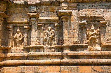 Tenkailasa shrine. Niches on the southern wall. Brihadisvara Temple complex, Gangaikondacholapuram, Tamil Nadu, India clipart