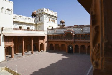 Junagad Kalesi, merkez avlu kale, Bikaner, Rajasthan, Hindistan