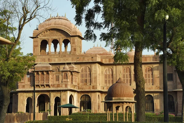 Lalgarh Palace ora convertito in un Hotel, Bikaner, Rajasthan, India — Foto Stock