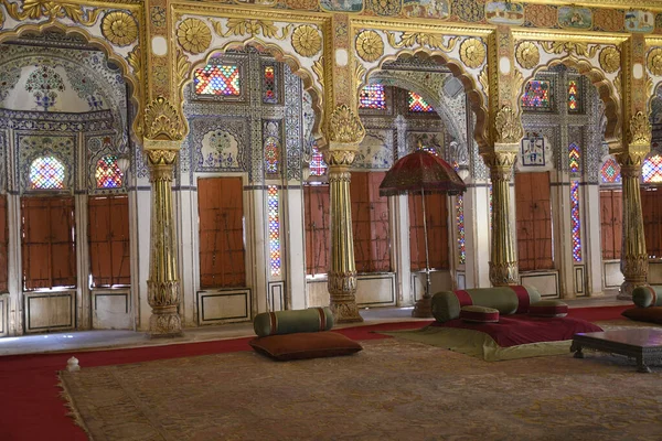 Laine ou fleur Mahal, Mehefiil khana, Mehrangarh, Jodhpur, Rajasthan, Inde — Photo