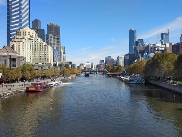 Banks of Yarra River, Melbourne, Australie — Photo