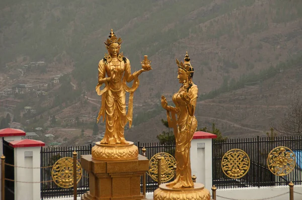 女神タラ、ティンプー、ブータンの像 — ストック写真