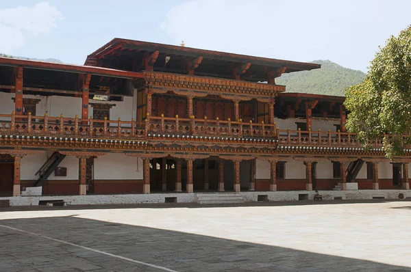 Edificio dentro de Punakha Dzong, Bután — Foto de Stock
