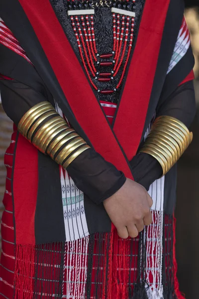 Naga Tribal Accessoires, Hornbill Festival, Nagaland, Indien — Stockfoto