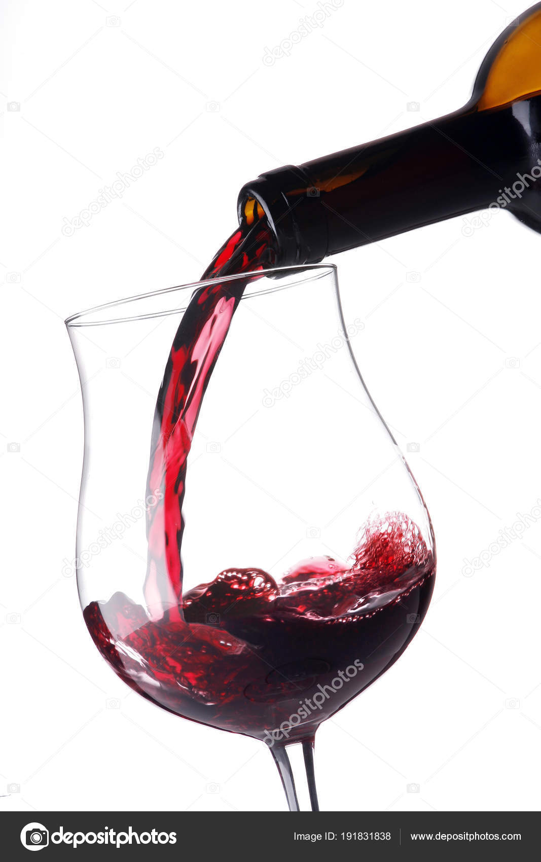 Red Wine Transparent Glass Goblet Stock Photo by ©fotostudiogb.libero.it 191831838