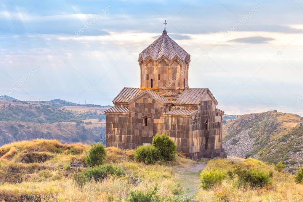 Church in Armenia. Aragats