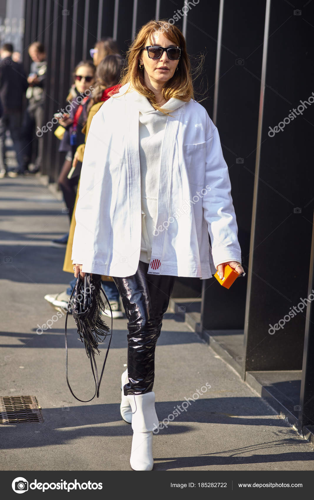 February Fashionable Person Seen Gucci Milan Fashion Week – Stock Editorial Photo © alex@kipenko.com #185282722