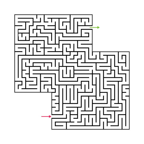 Labirinto Astratto Labirinto Con Ingresso Uscita Labirinto Vettoriale Eps — Vettoriale Stock